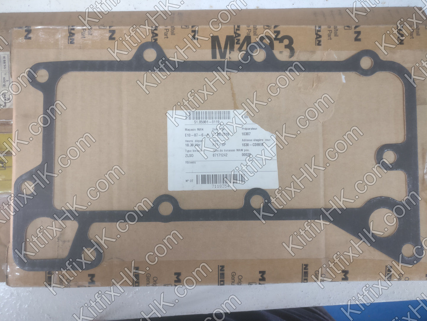 Man Gasket: Cooler Seal 51.05901-0119