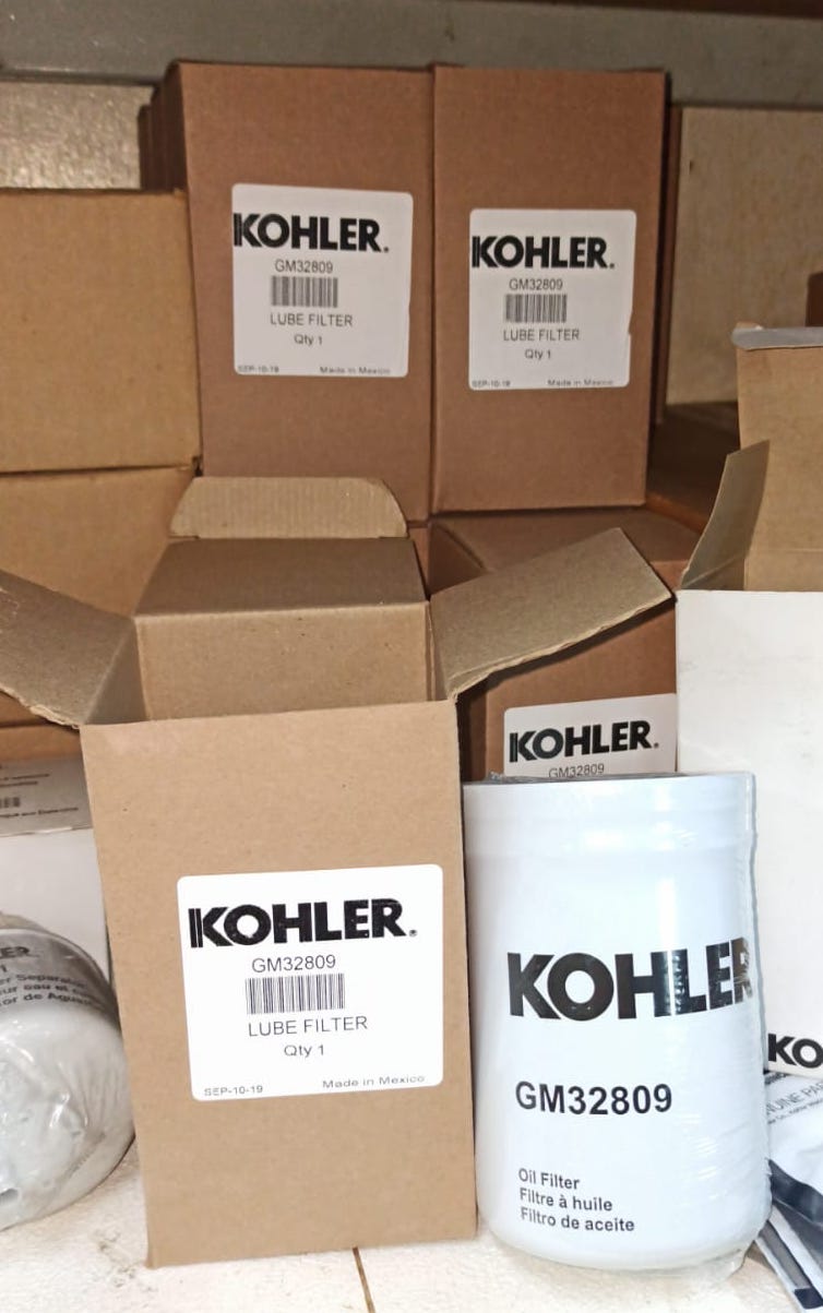 Kohler service part - GM32809 Oil filter