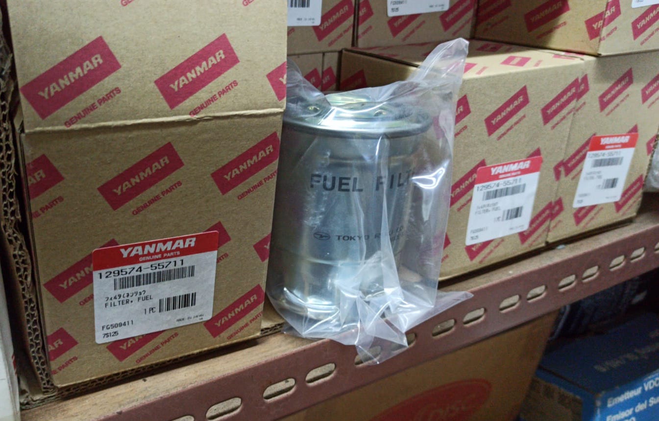 Yanmar fuel filter with o-ring - 129574-55711